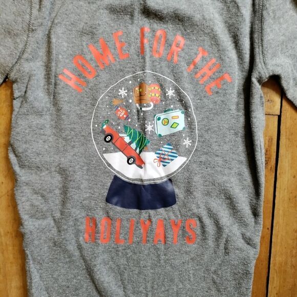 Old Navy pajama set size 8 Christmas holiday cotton long sleeve Fleece - Picture 4 of 8